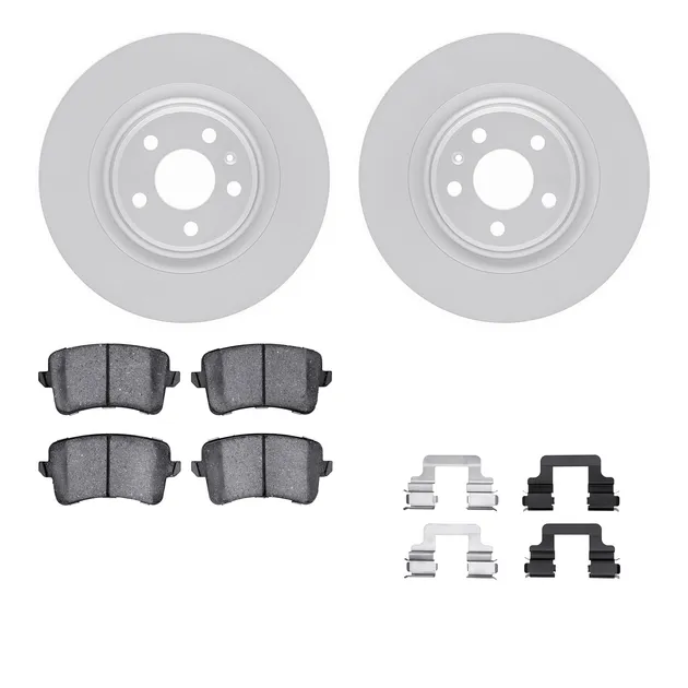 R1 Concepts WDTH1-73045 Brake Rotors - Carbon Coated W/ Euro Ceramic Pads & Hdw
